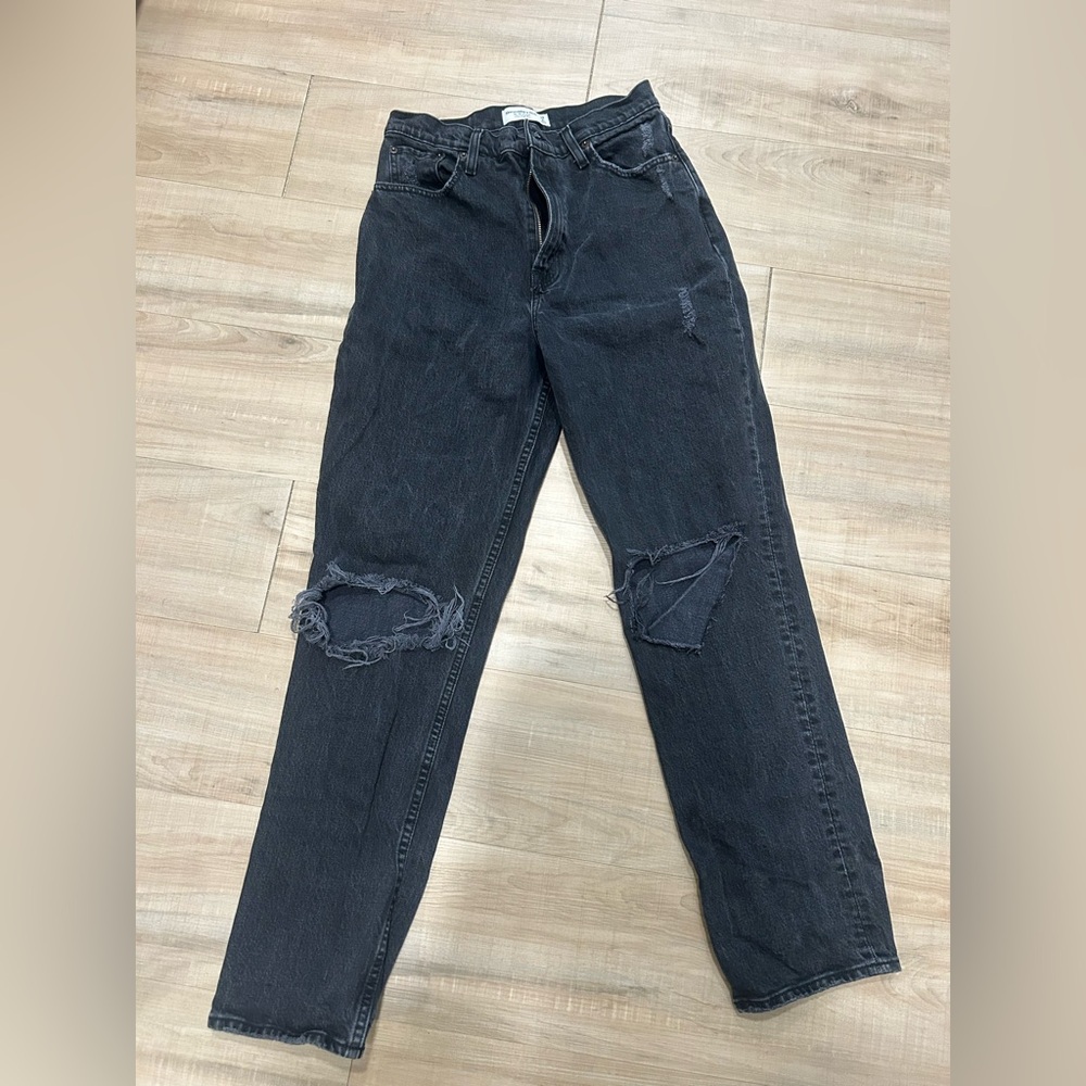 Abercrombie & Fitch Charcoal High Rise Jeans